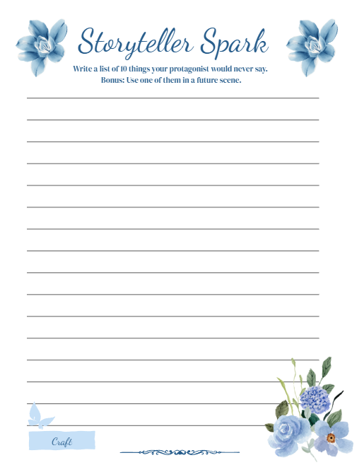 Storyteller Spark Prompt Page